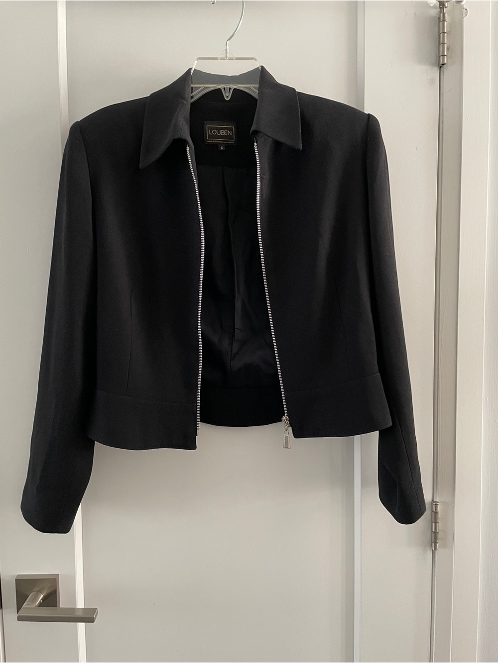 Black Zip-Front Women’s Jacket